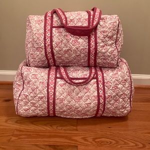 Pomegranate quilted travel bags, set of 2, BRAND NEW